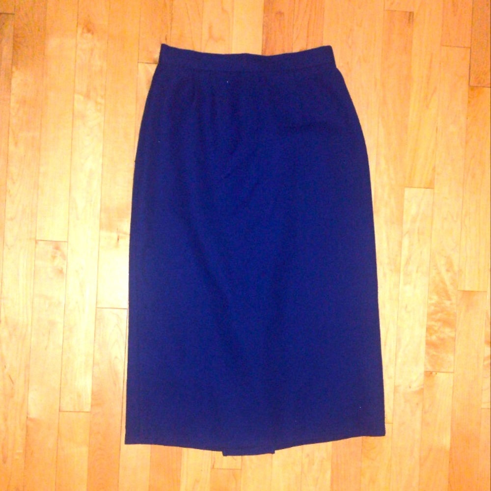 Vintage Blue Pencil Skirt